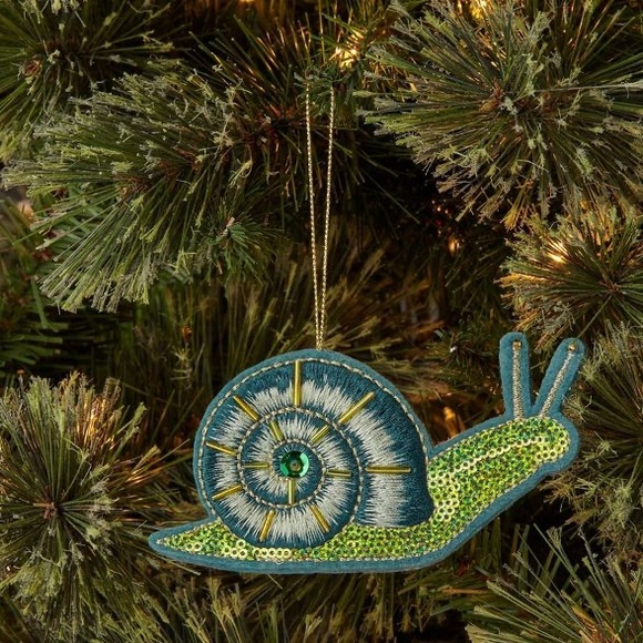 Felt Snail Christmas Tree Ornament -sequin nwt - Picture 2 of 2